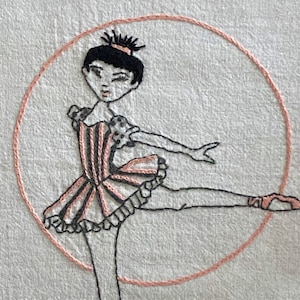 BALLET Hand Embroidery Pattern PDF image 1