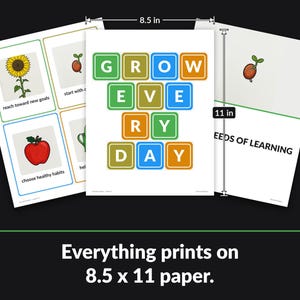 Every page prints on standard 8.5 x 11 inch paper