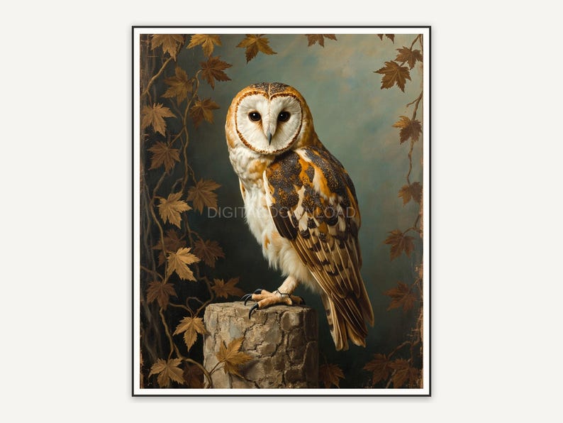 Halloween printable wall art design from the 120 print bundle shown framed
