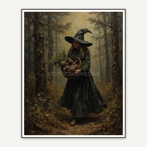 Halloween printable wall art design from the 120 print bundle shown framed