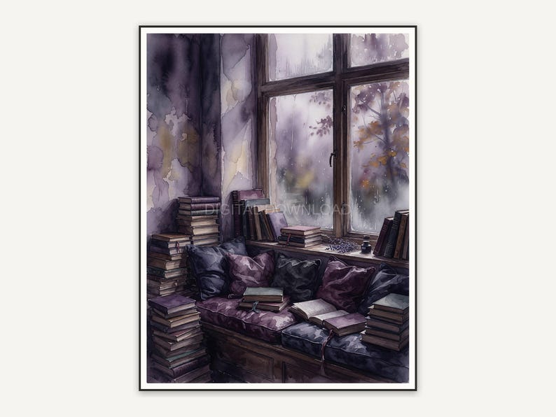 window seat nook with misty light