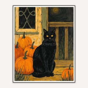 Halloween printable wall art design from the 120 print bundle shown framed