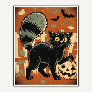 Halloween printable wall art design from the 120 print bundle shown framed