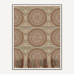 woven medallion pattern print