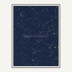 Subtle gold constellation detail