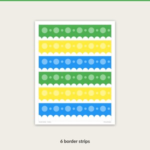 Growth Garden scalloped bulletin board border strips