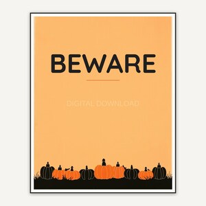 Halloween printable wall art design from the 120 print bundle shown framed