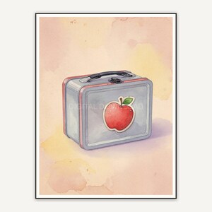 watercolor lunchbox print