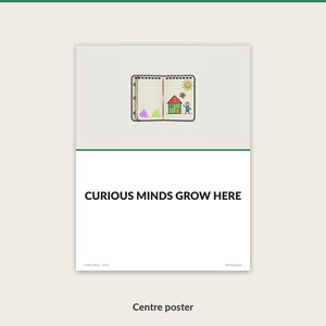 Curious Minds full page bulletin board poster