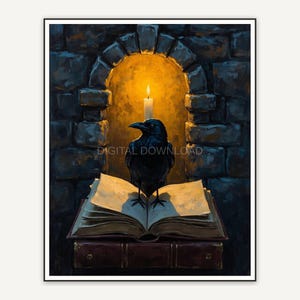 Halloween printable wall art design from the 120 print bundle shown framed