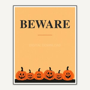 Halloween printable wall art design from the 120 print bundle shown framed