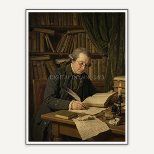 Gentleman with quill at desk