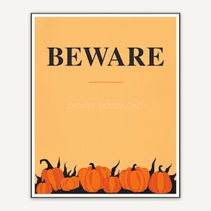 Halloween printable wall art design from the 120 print bundle shown framed
