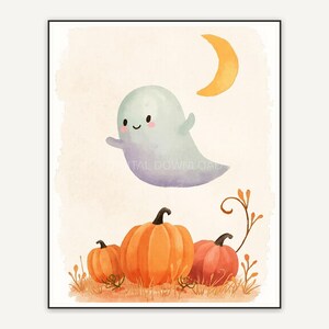 Halloween printable wall art design from the 115 print bundle shown framed