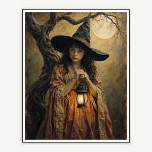 Halloween printable wall art design from the 120 print bundle shown framed