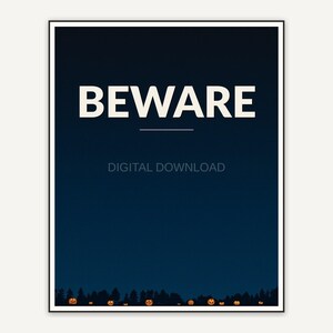 Halloween printable wall art design from the 115 print bundle shown framed