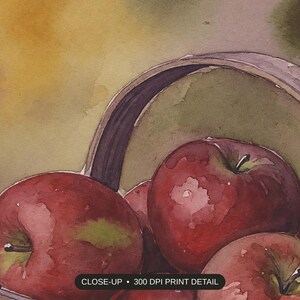 Close-up print detail of the warm harvest still life artwork at 300 DPI