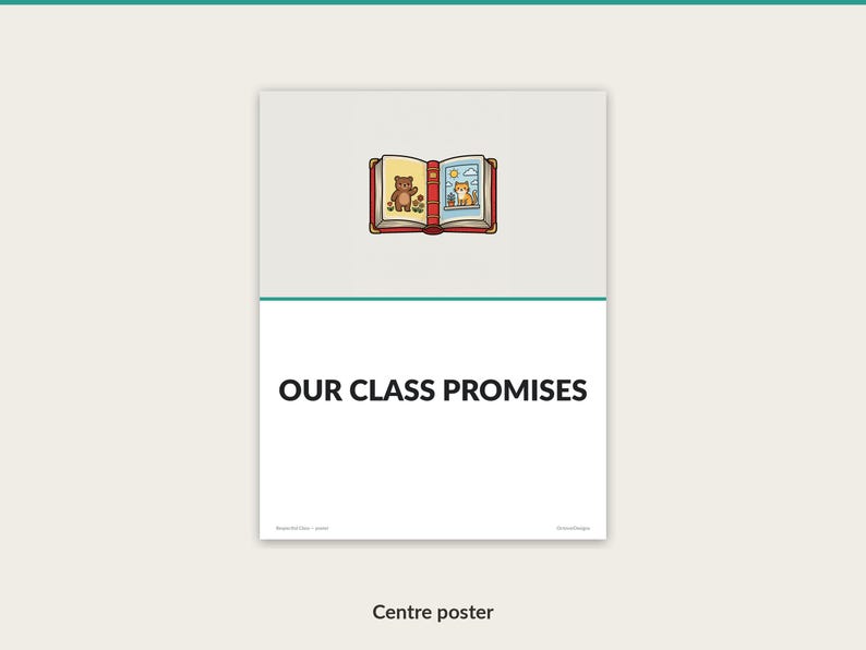 Respectful Class full page bulletin board poster