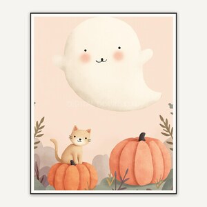 Halloween printable wall art design from the 115 print bundle shown framed