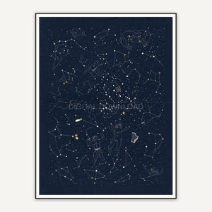 Mystical night sky artwork