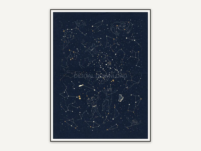 Mystical night sky artwork