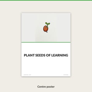 Growth Garden full page bulletin board poster