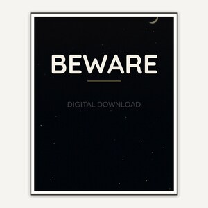 Halloween printable wall art design from the 120 print bundle shown framed