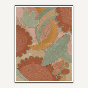 Organic ochre boho print five