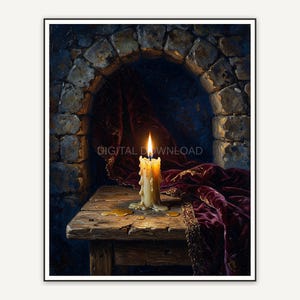 Halloween printable wall art design from the 120 print bundle shown framed