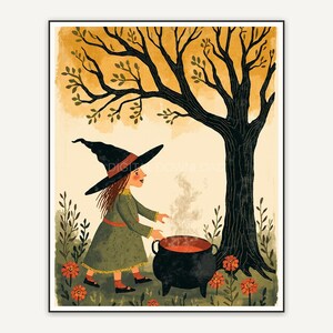 Halloween printable wall art design from the 120 print bundle shown framed