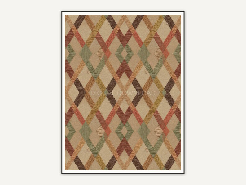 woven diamond pattern print