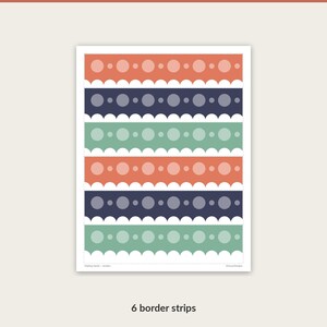 Helping Hands scalloped bulletin board border strips