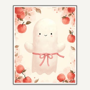 Halloween printable wall art design from the 120 print bundle shown framed