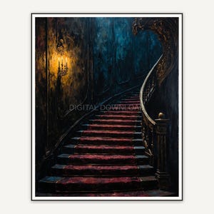 Halloween printable wall art design from the 115 print bundle shown framed