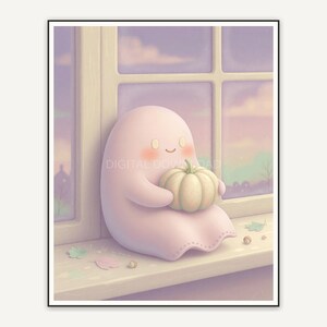 Halloween printable wall art design from the 120 print bundle shown framed