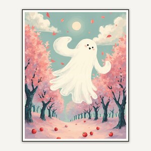 Halloween printable wall art design from the 120 print bundle shown framed