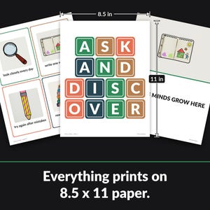 Every page prints on standard 8.5 x 11 inch paper