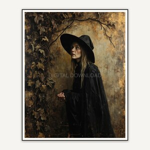 Halloween printable wall art design from the 120 print bundle shown framed