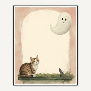 Halloween printable wall art design from the 118 print bundle shown framed