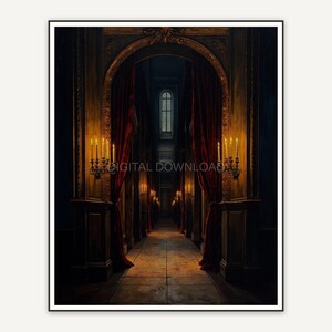 Halloween printable wall art design from the 120 print bundle shown framed