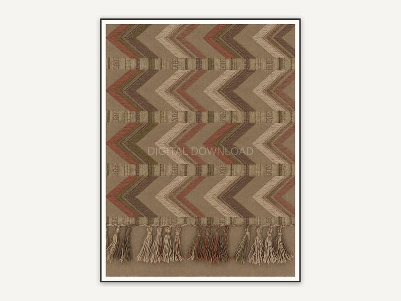 woven chevron pattern print