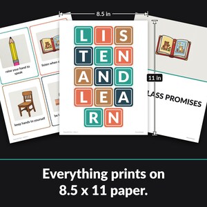 Every page prints on standard 8.5 x 11 inch paper