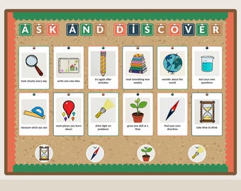 Bulletin Board Kit, Curious Minds Classroom Decor, Back To School Printable Set, Teacher Resource For Elementary Grades
