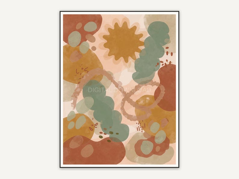 Soft textured abstract in warm neutrals three