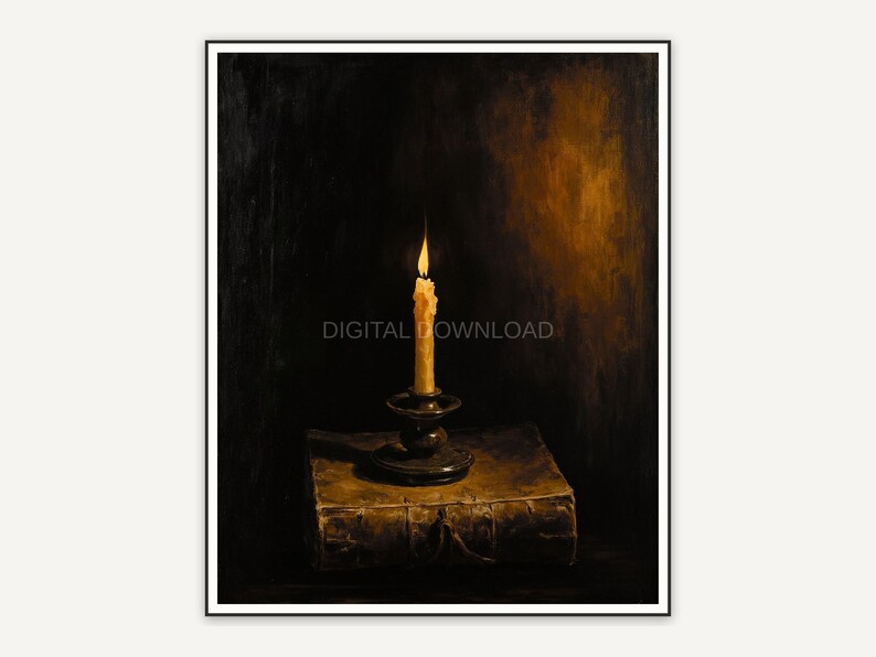 Halloween printable wall art design from the 120 print bundle shown framed