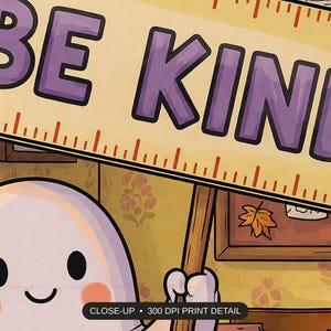 Close-up print detail of the classroom rules poster artwork at 300 DPI
