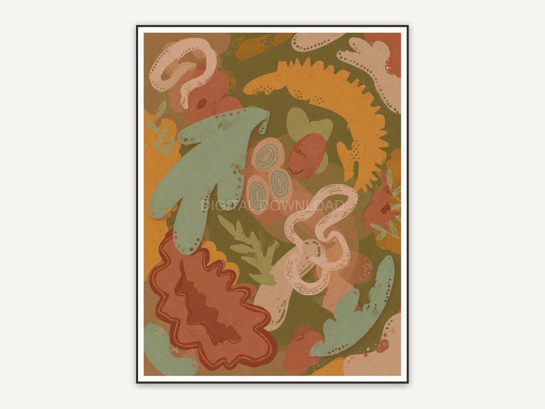 Ochre and earth tone boho form two
