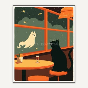 Halloween printable wall art design from the 120 print bundle shown framed