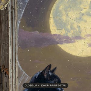 Close-up print detail of the spooky quote printable artwork at 300 DPI