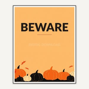 Halloween printable wall art design from the 115 print bundle shown framed